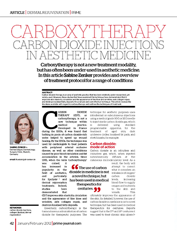 ESTUDIO CIENTIFICO CARBOXITERAPIA CO2 MEDICINAL